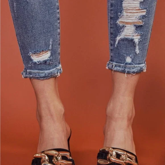Mid Rise Ankle Skinny Jeans - Picture 9 of 10